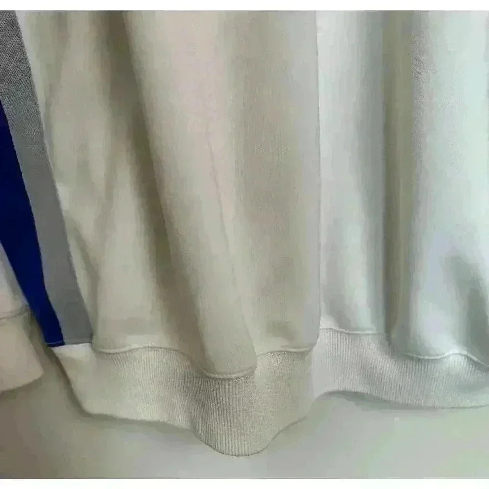 Nike Air Jordan Jumpman Jacket Full Zipper Men’s XL White With Blue Trim Track - Picture 15 of 15